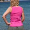 Top Bawełniany Basic - Hot Pink