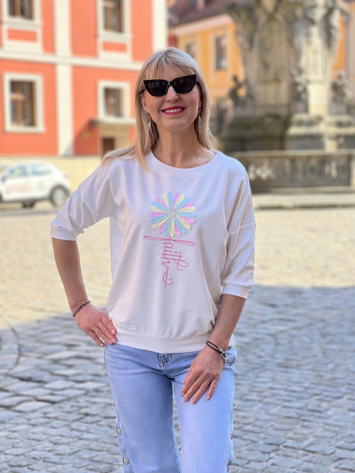 Bluza Stokrotka- biała