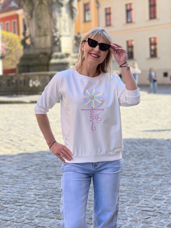Bluza Stokrotka- biała
