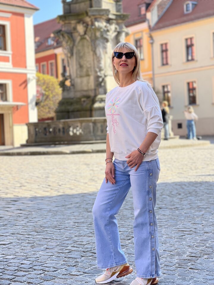 Bluza Stokrotka- biała