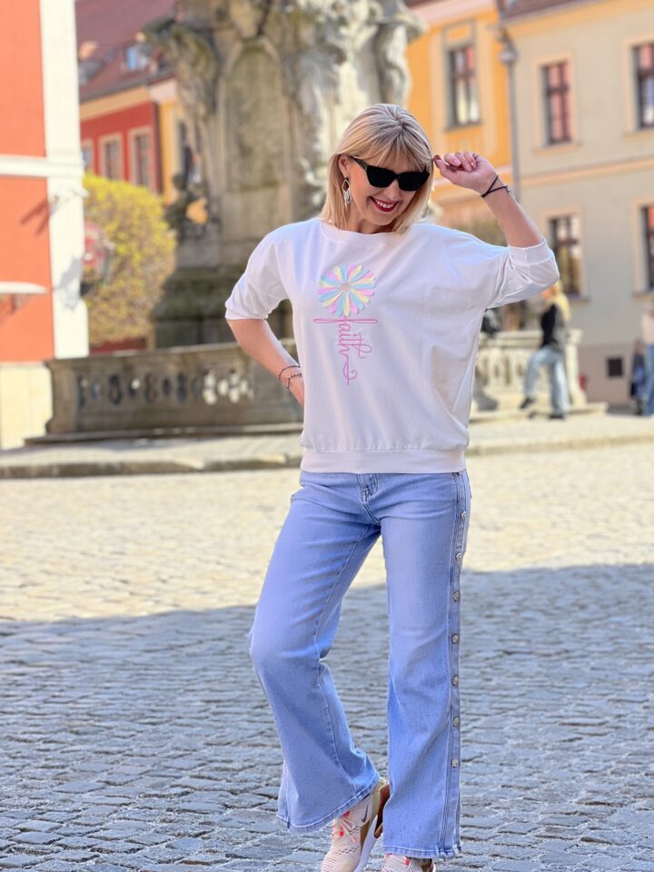 Bluza Stokrotka- biała