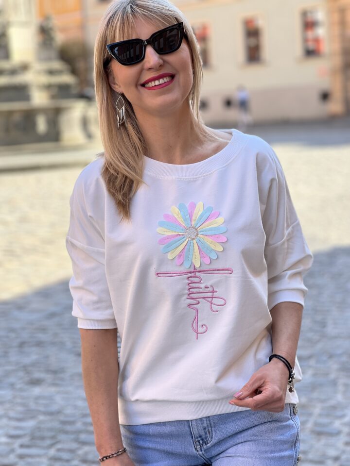 Bluza Stokrotka- biała