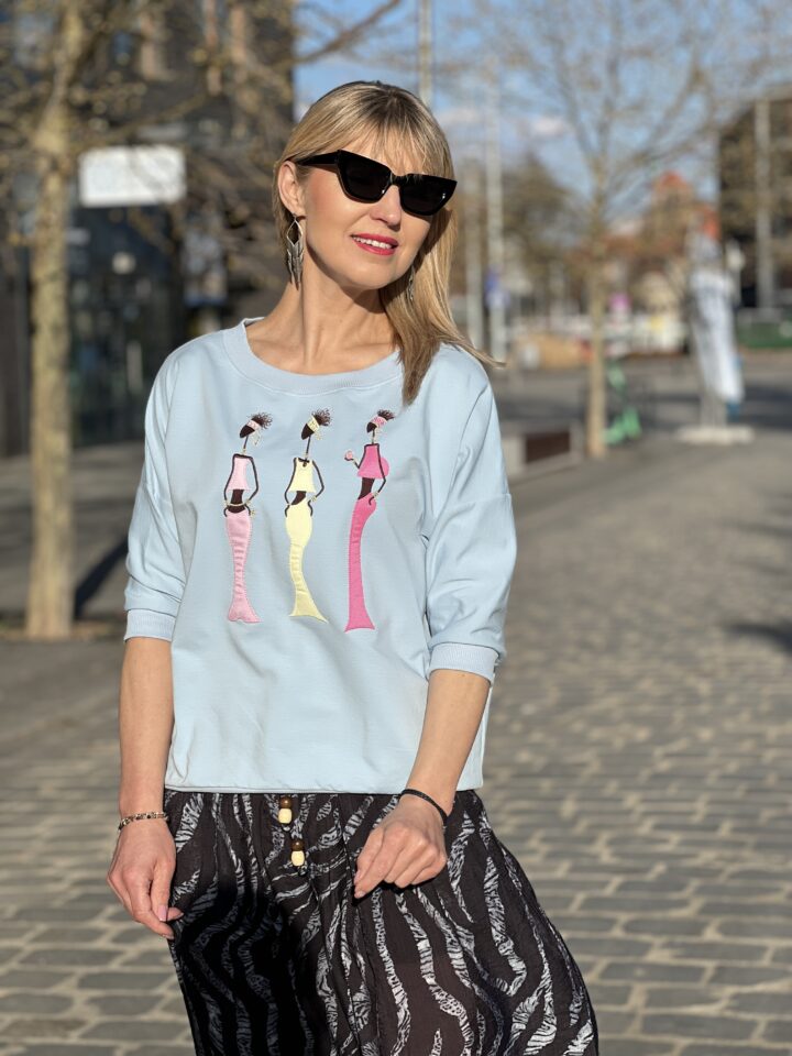 Bluza Fashion Girls- niebieska