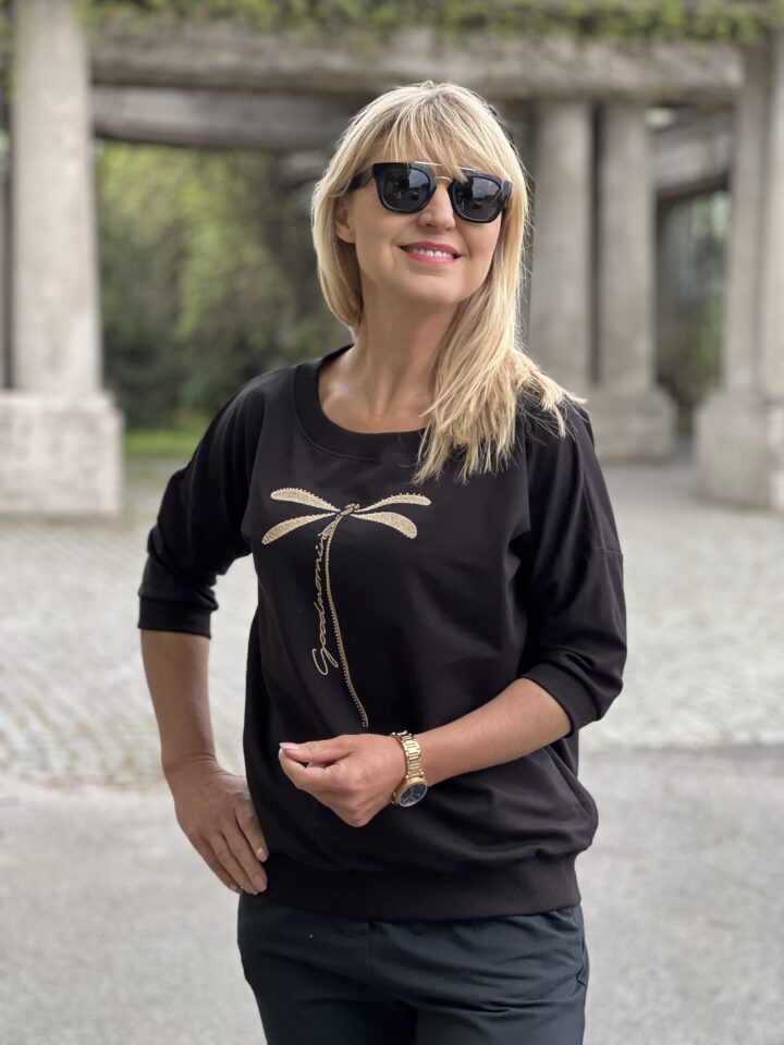 Bluza Ważka - czarna