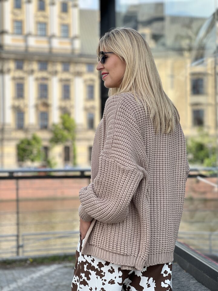 Kardigan Cozy Chic - mokka