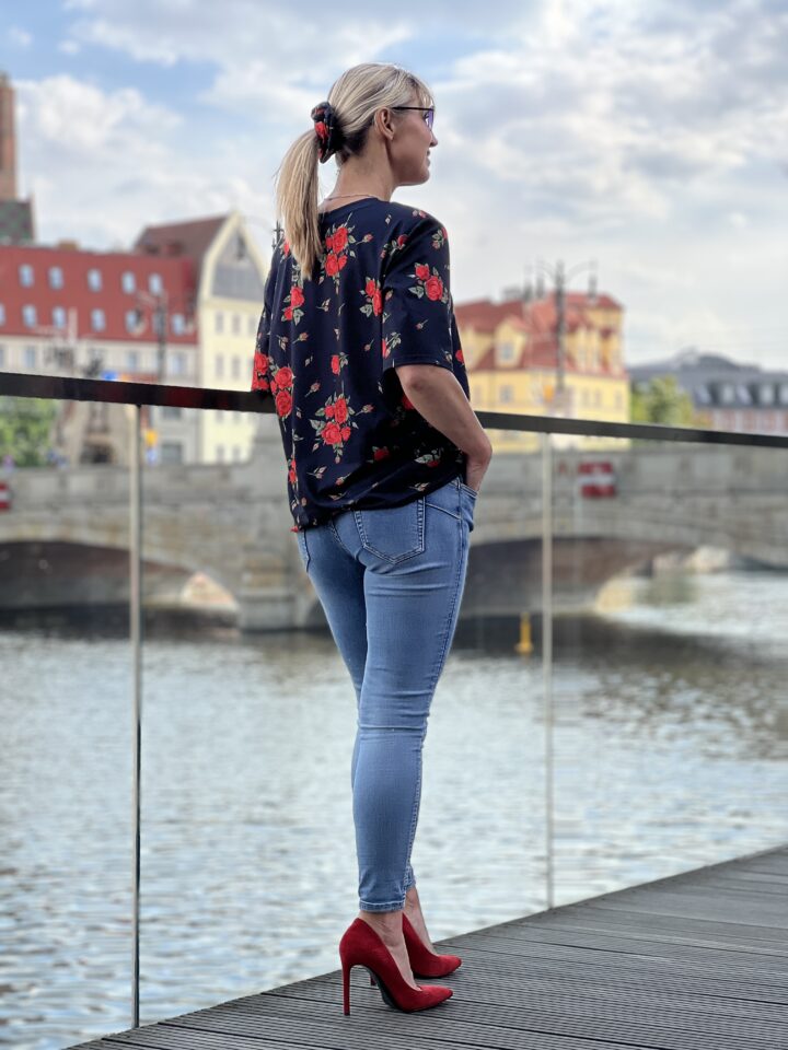 Bluzka Bella Rosa - czarna