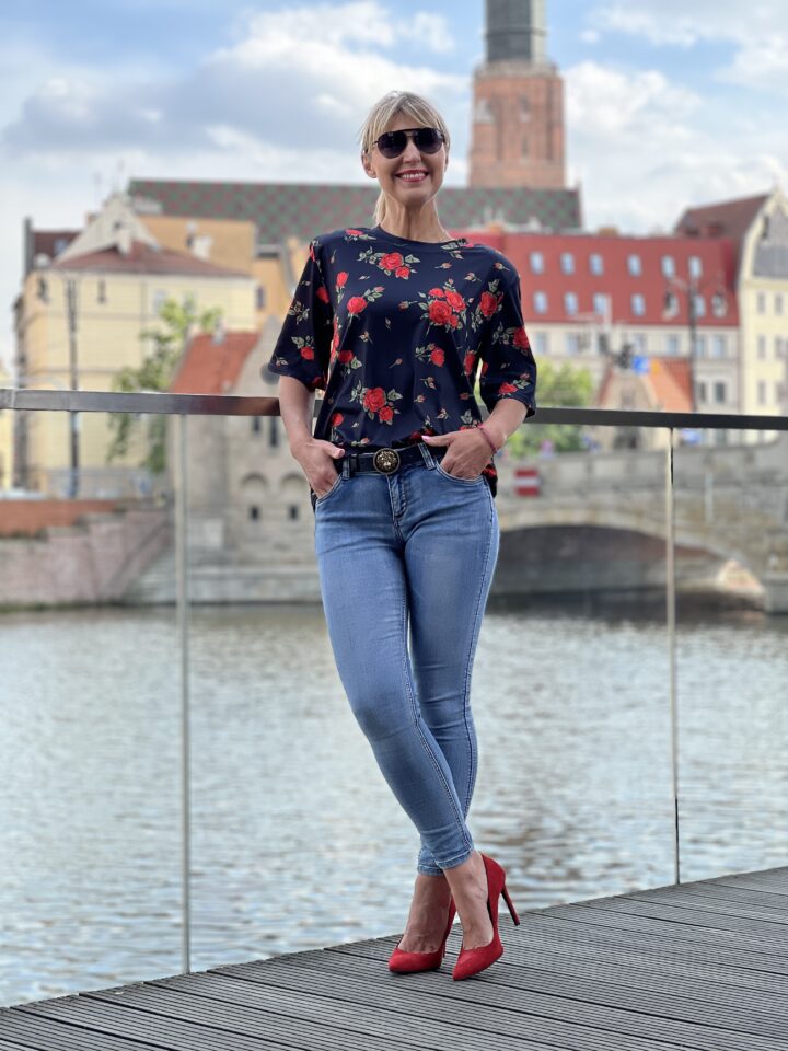 Bluzka Bella Rosa - czarna