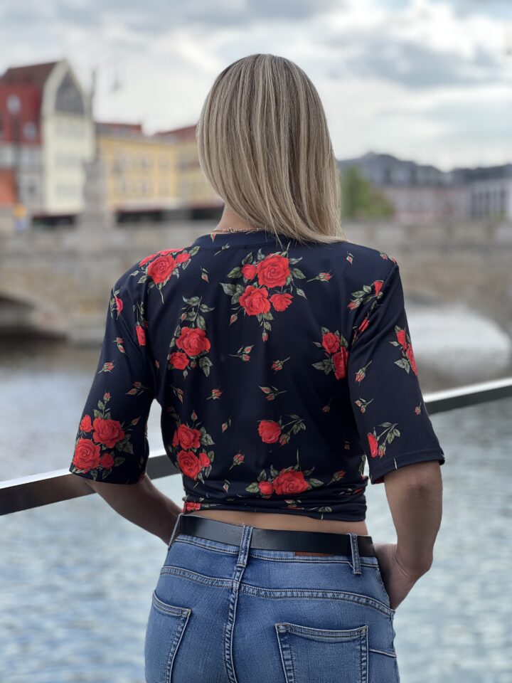 Bluzka Bella Rosa - czarna