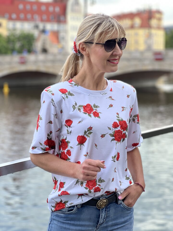 Bluzka Bella Rosa - biała