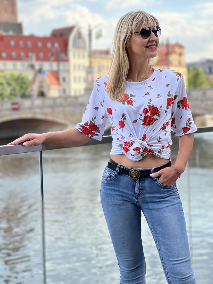 Bluzka Bella Rosa - biała