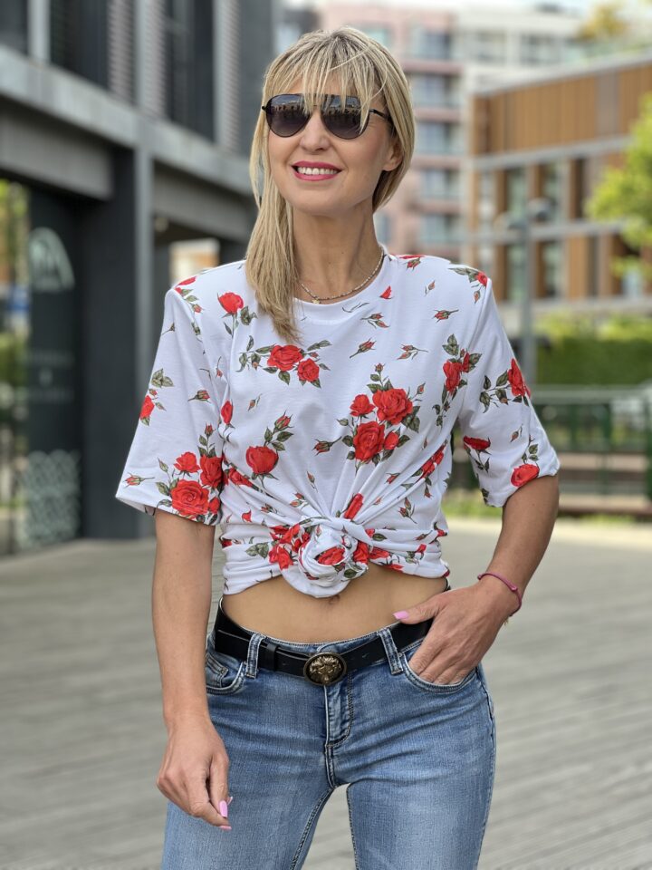 Bluzka Bella Rosa - biała