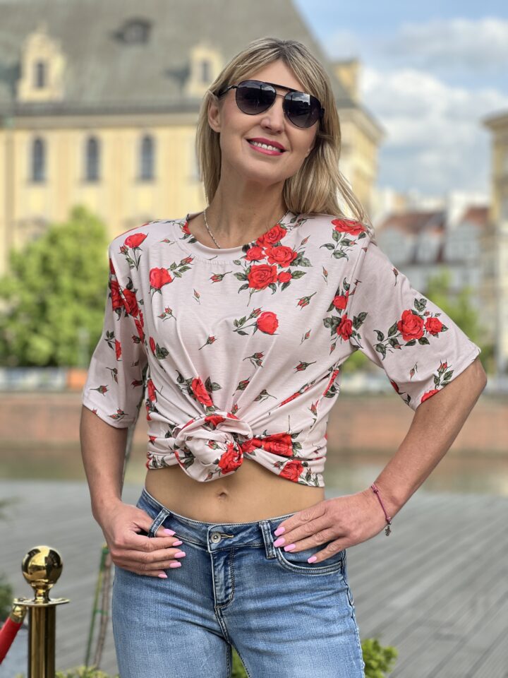 Bluzka Bella Rosa - beż