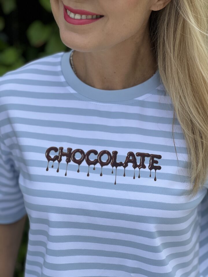 Bluzka Chocolate - błękitne paski
