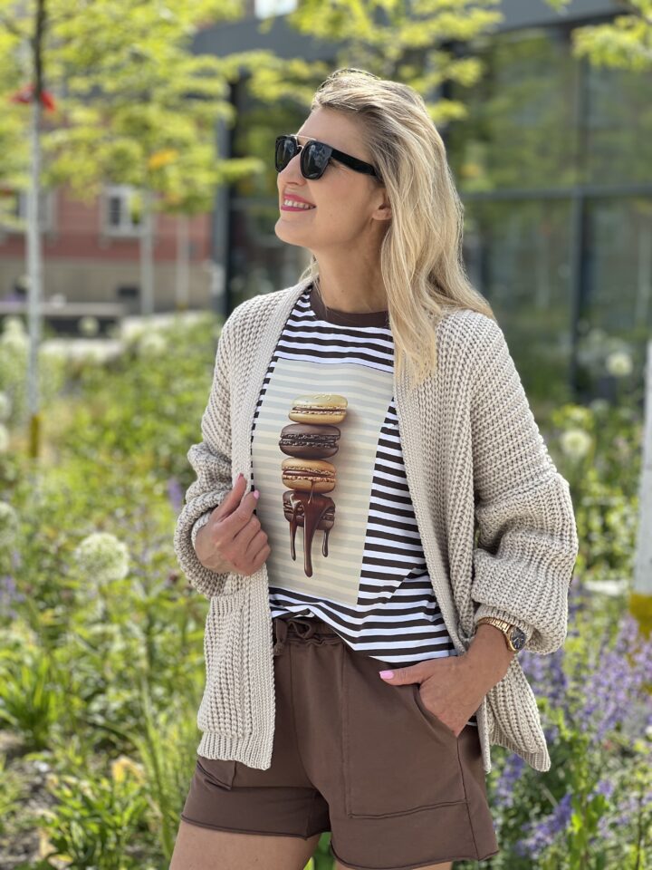 Kardigan Cozy Chic - beżowy