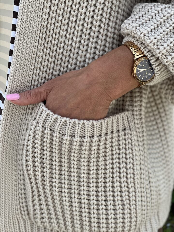 Kardigan Cozy Chic - beżowy