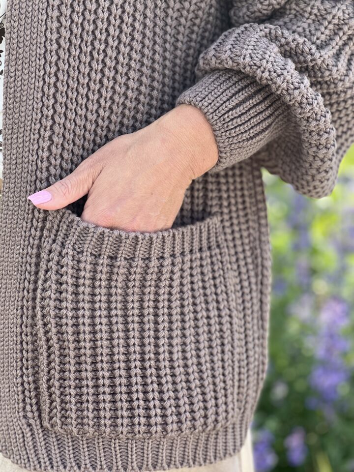 Kardigan Cozy Chic - czekolada