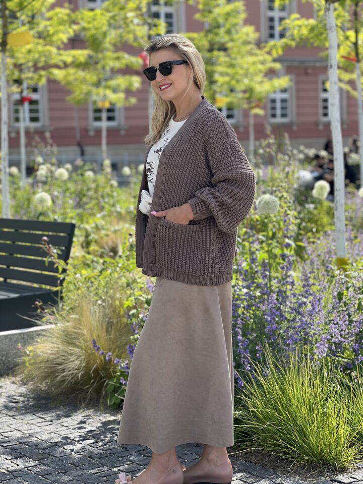 Kardigan Cozy Chic - czekolada