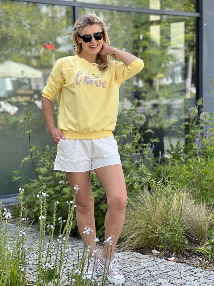 Bluza Love - żółta
