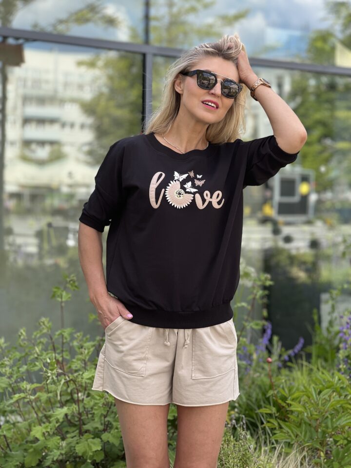 Bluza Love - czarna