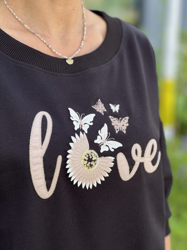 Bluza Love - czarna