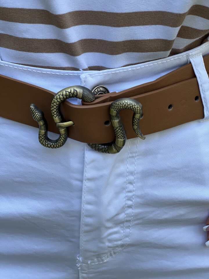Spodnie Snake - białe