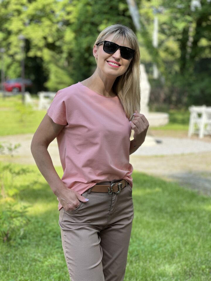 Bluzka Classic - koralowa