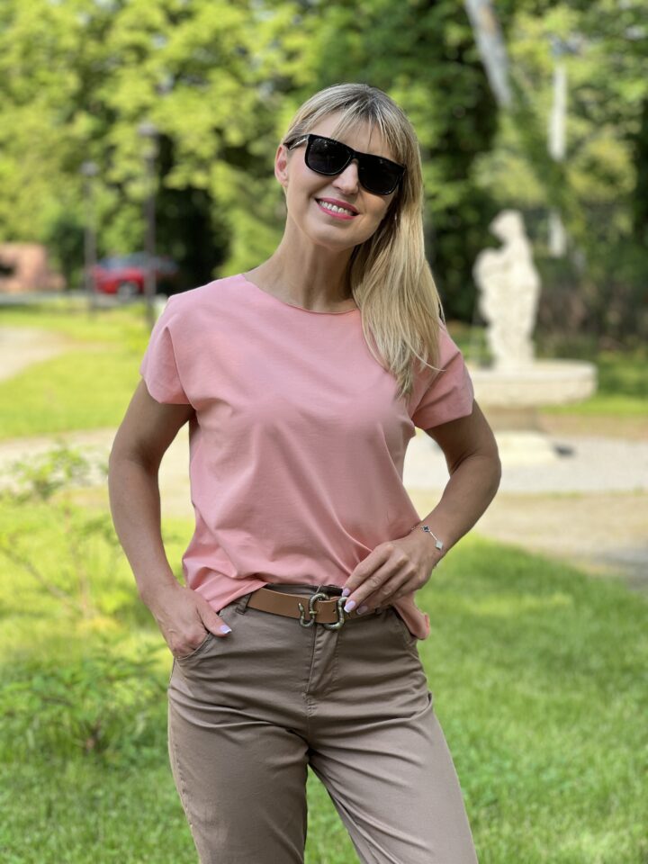 Bluzka Classic - koralowa
