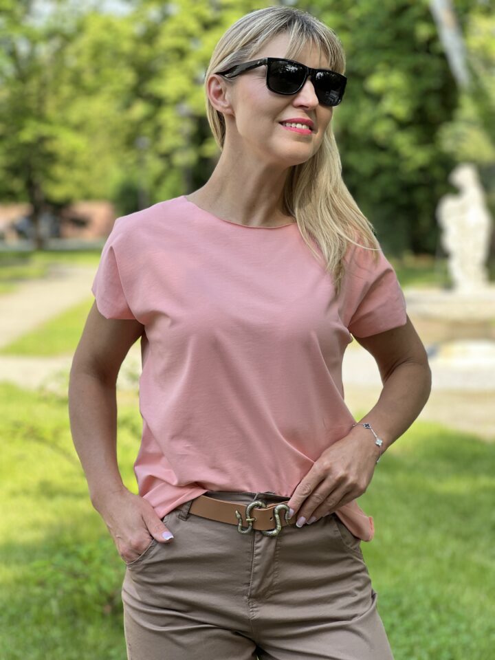 Bluzka Classic - koralowa