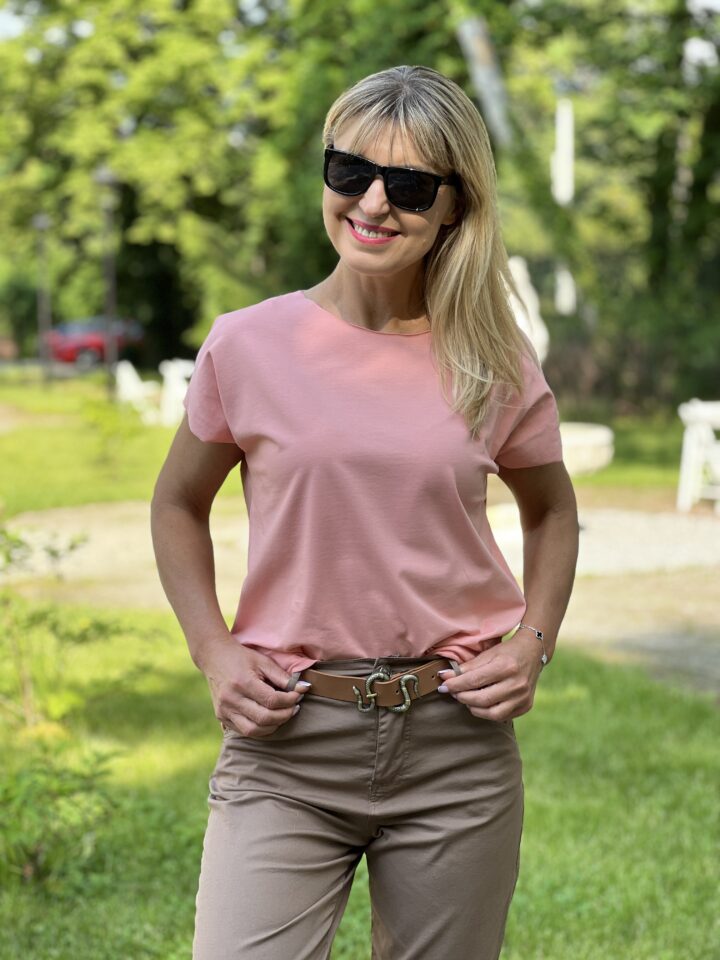 Bluzka Classic - koralowa
