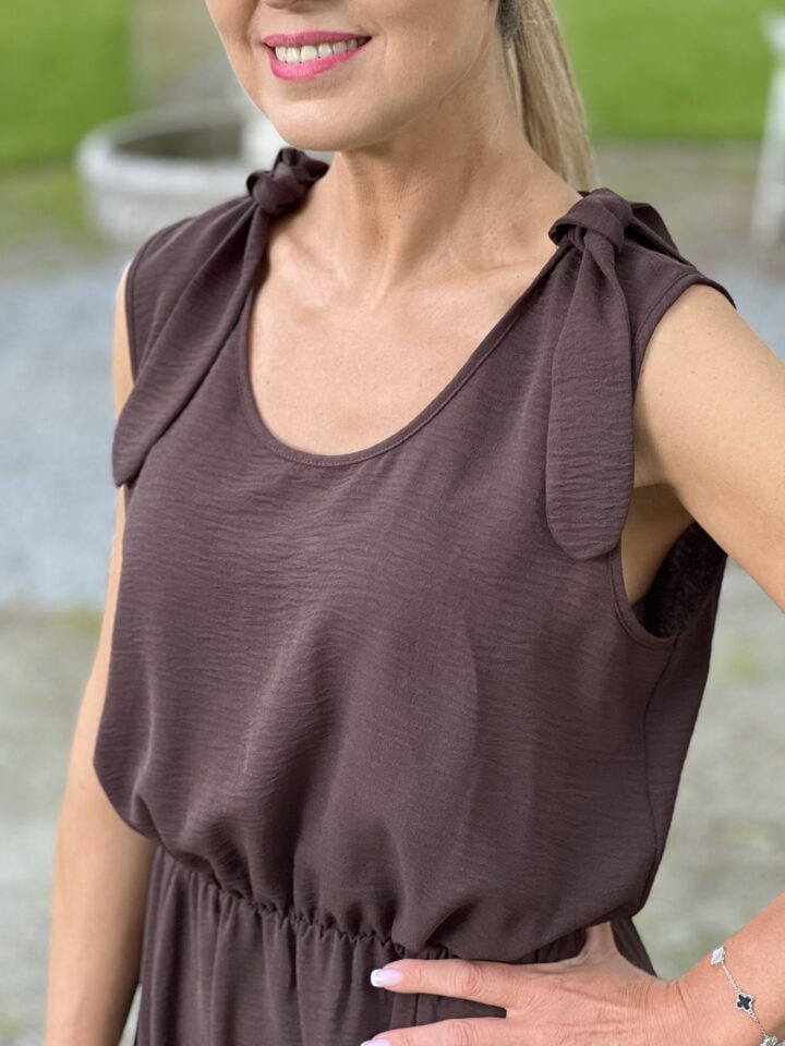 Sukienka Leticia - czekoladowa