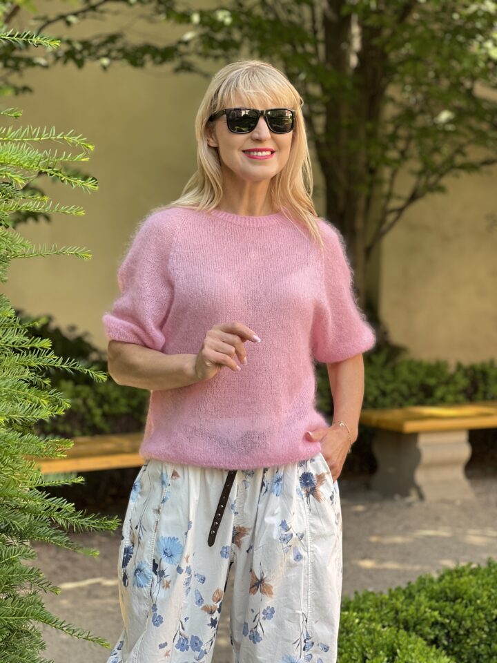 Sweterek Bella Aura - różowy