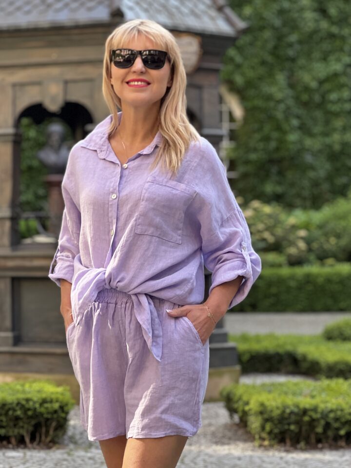 Komplet Verona - liliowy