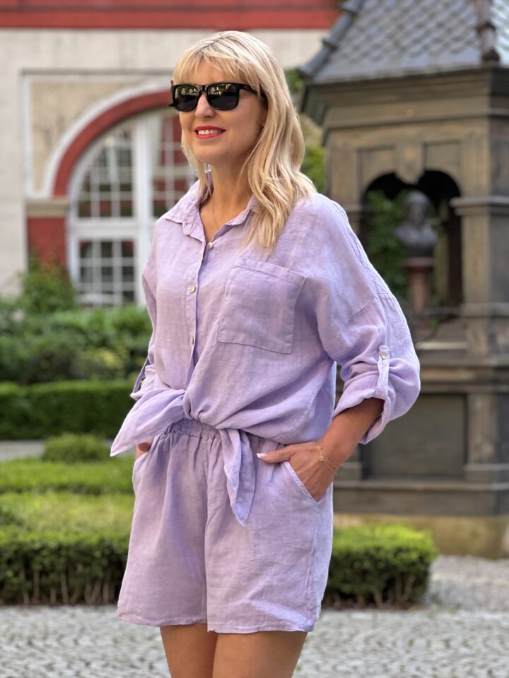 Komplet Verona - liliowy
