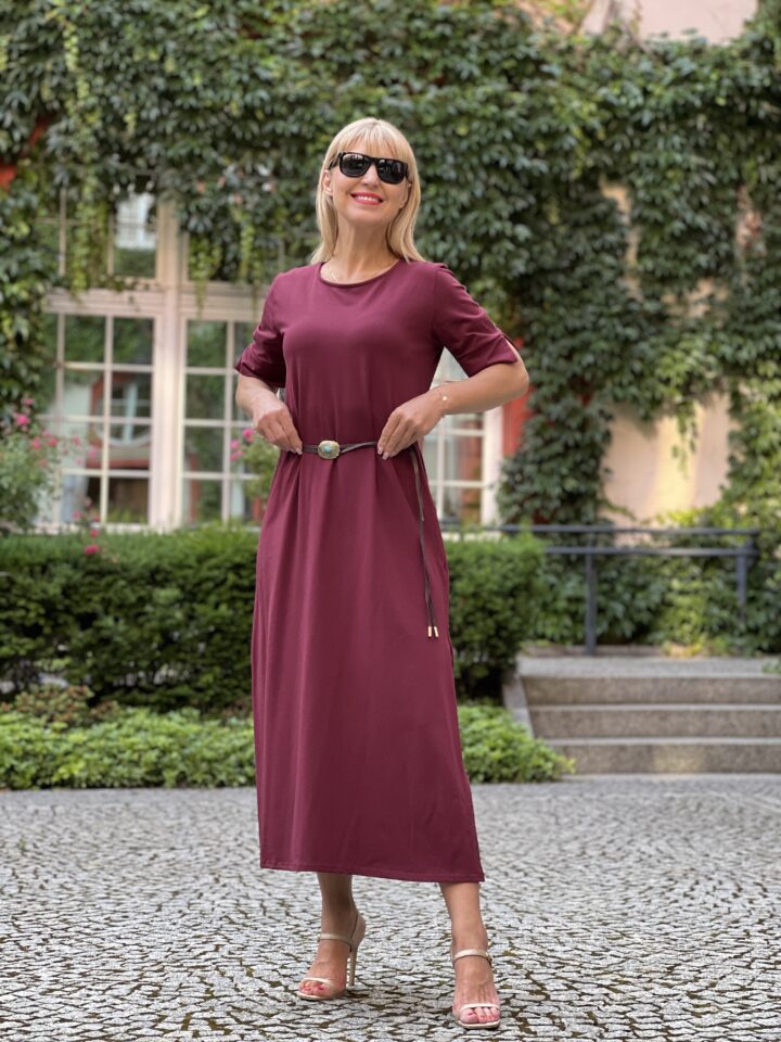 Sukienka Dakota - bordo