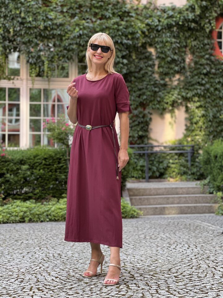 Sukienka Dakota - bordo