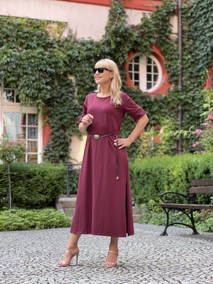 Sukienka Dakota - bordo