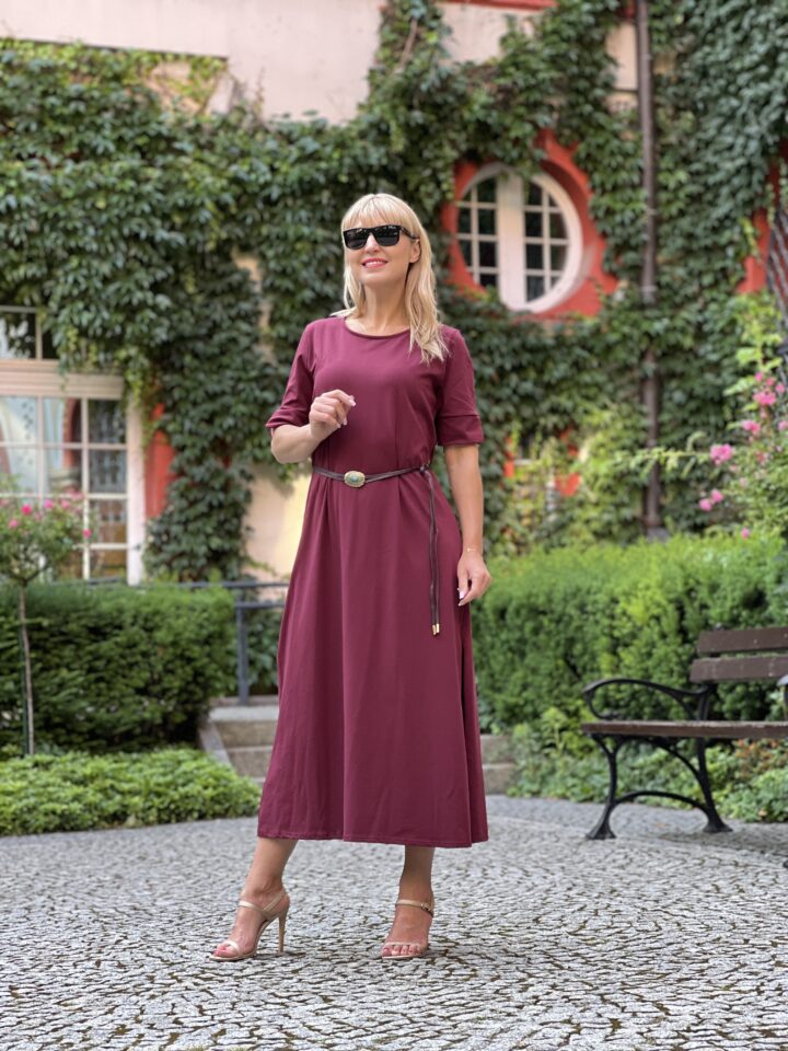 Sukienka Dakota - bordo
