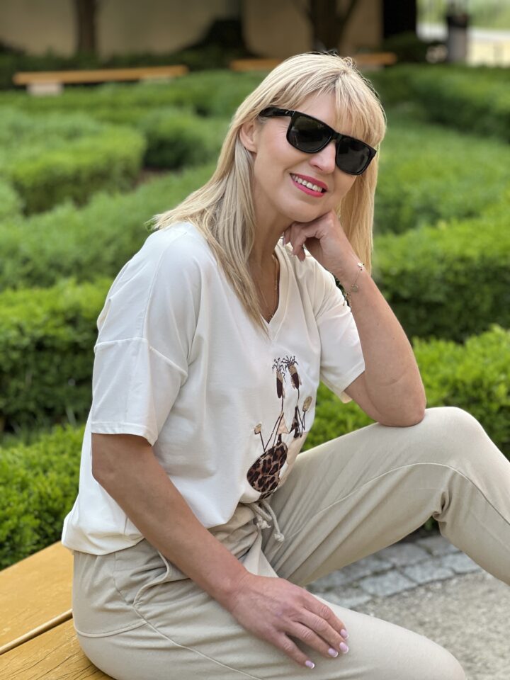 Bluzka Amara - ecru
