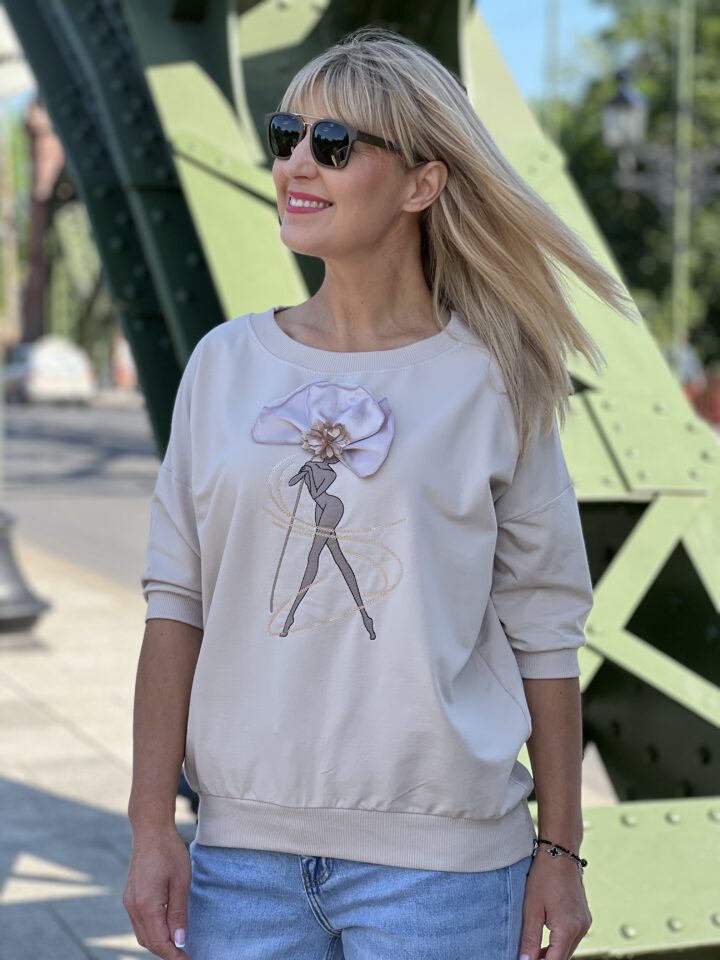 Bluza Diva - jasny beż