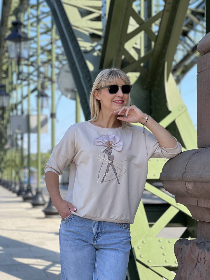 Bluza Diva - jasny beż