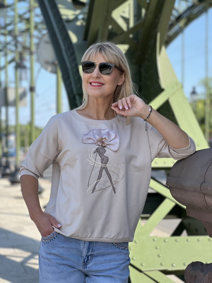 Bluza Diva - jasny beż