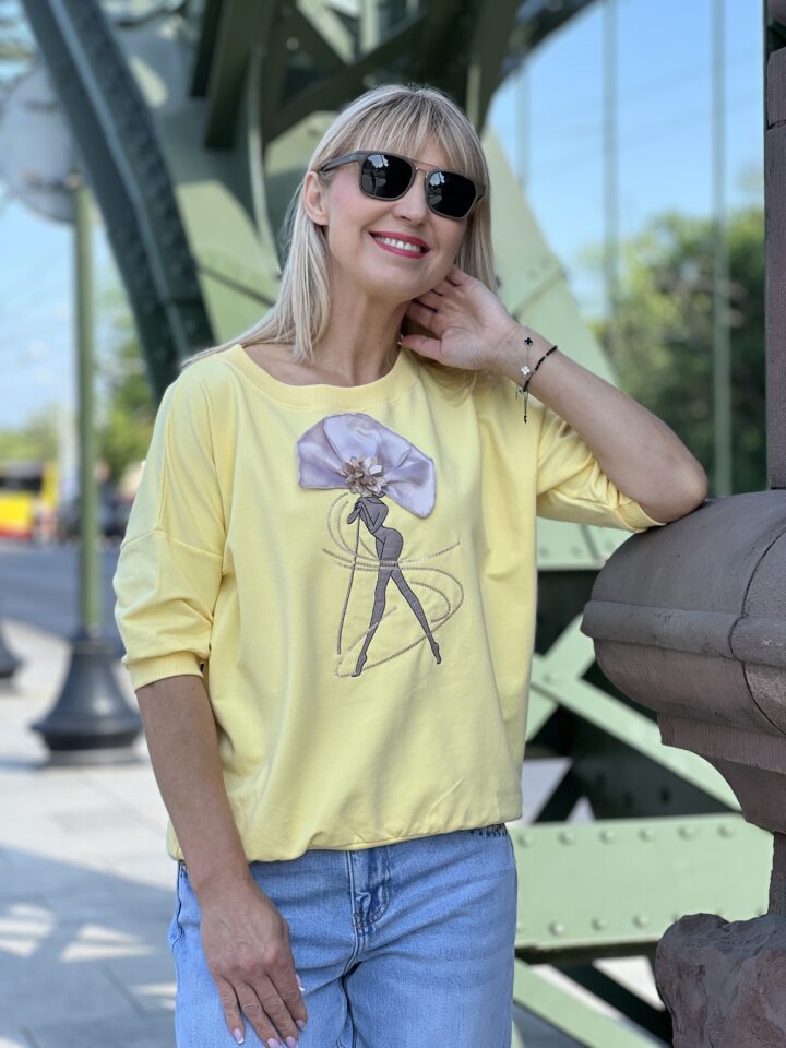 Bluza Diva - bananowa