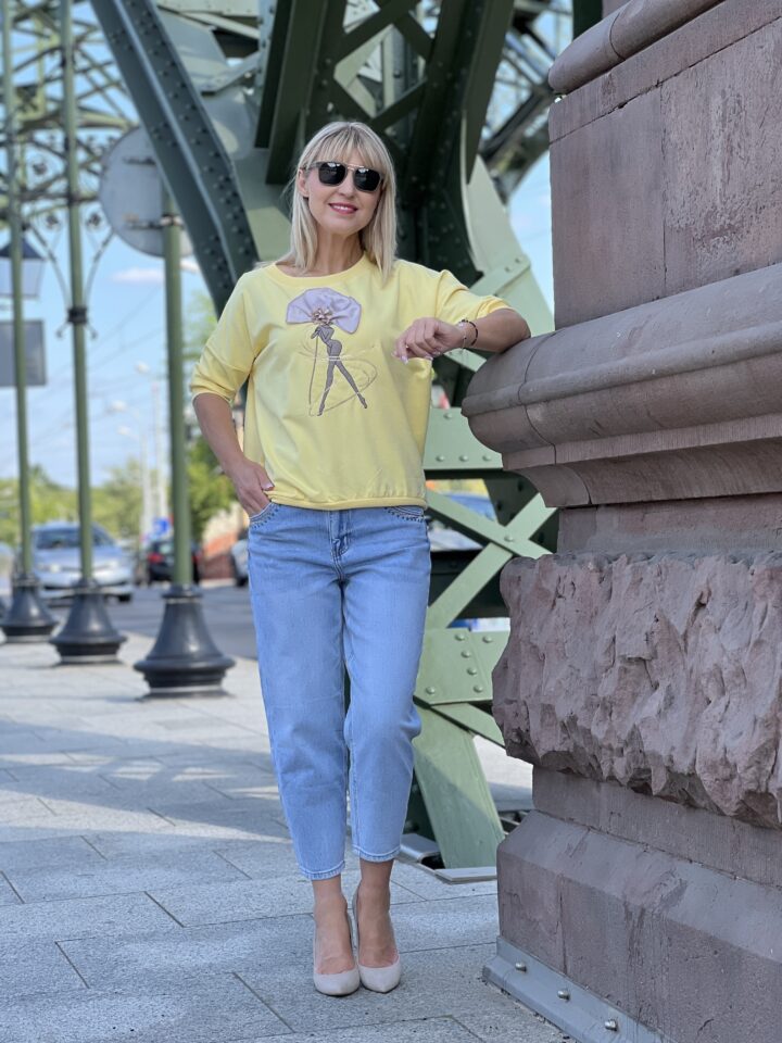 Bluza Diva - bananowa