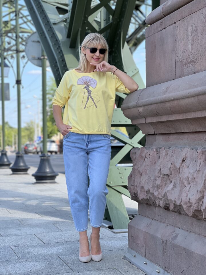 Bluza Diva - bananowa