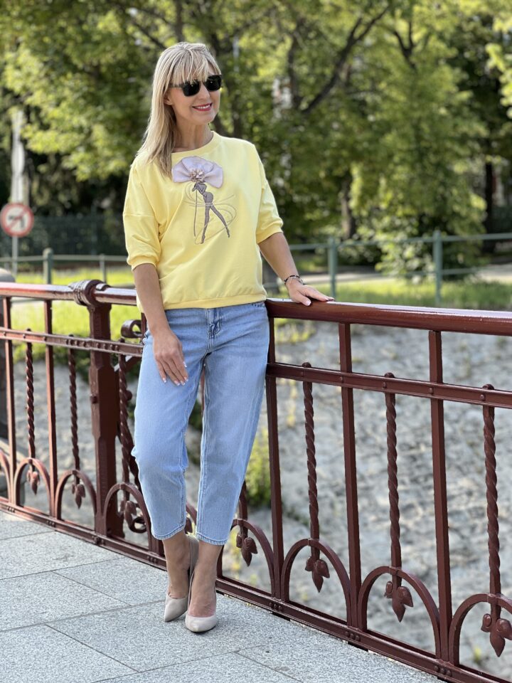 Bluza Diva - bananowa