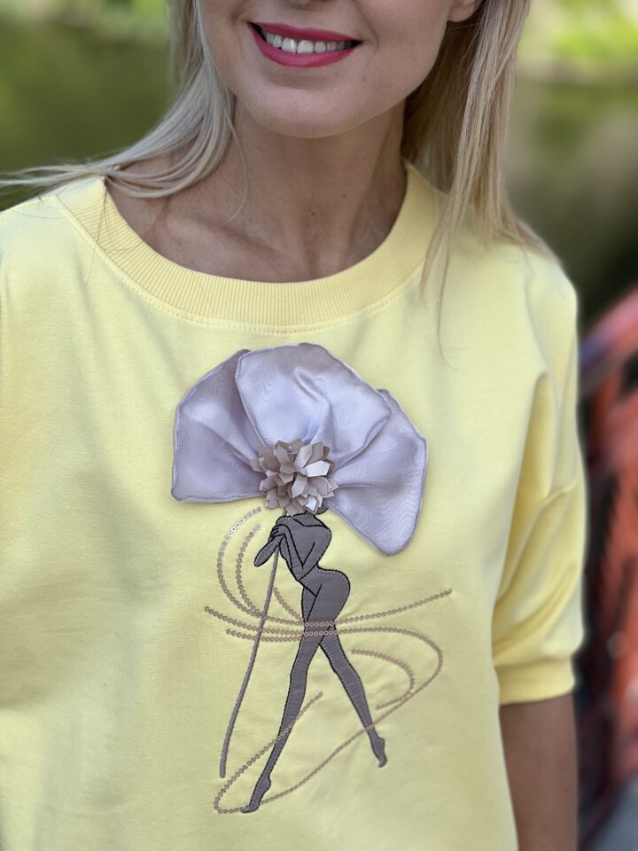 Bluza Diva - bananowa