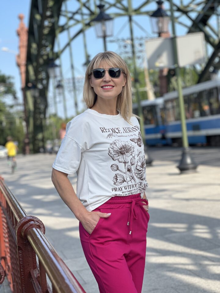 Bluzka Butterfly - biała