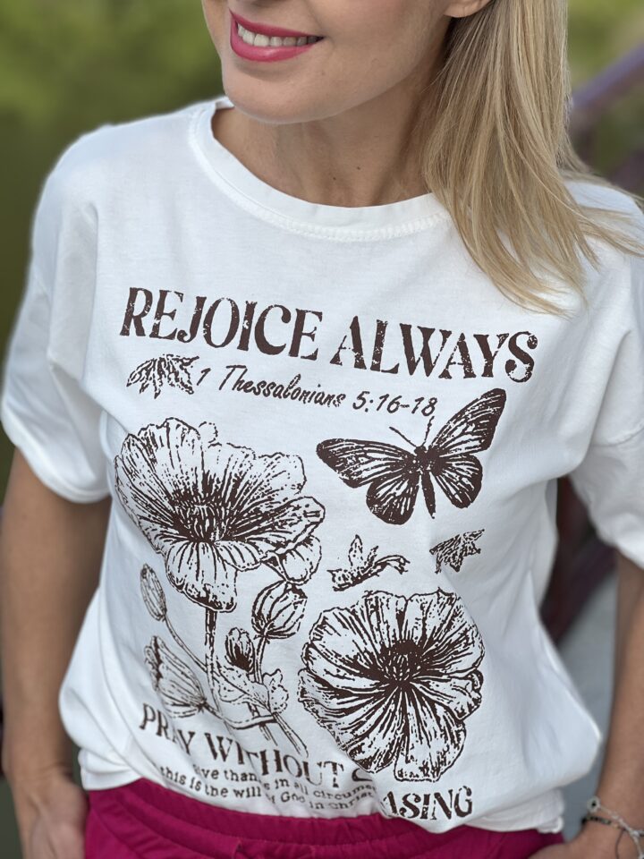 Bluzka Butterfly - biała