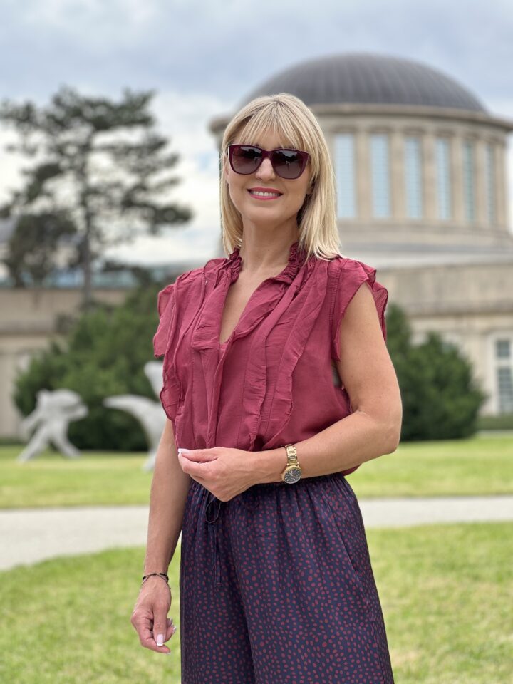 Bluzka Fiorella - burgund