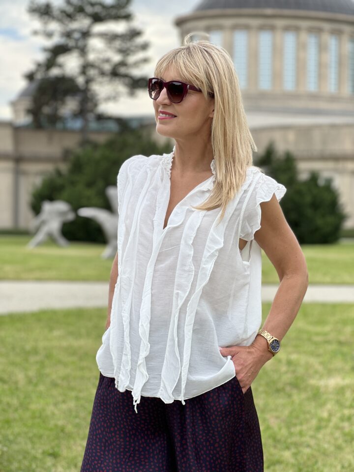 Bluzka Fiorella - biała